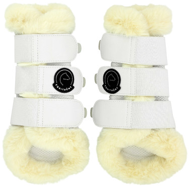 Guêtres fermées Je t'aime Equithème Snuggy Blanc