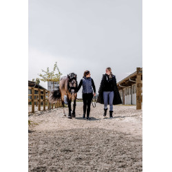 Polaire velours Je t'aime Equithème Coline femme Noir