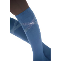 Chaussettes d'équitation Pénélope Gummy Bleu Chaussettes d'équitation Pénélope Gummy Bleu