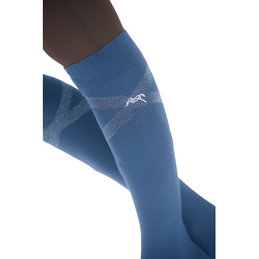 Chaussettes d'équitation Pénélope Gummy Bleu Chaussettes d'équitation Pénélope Gummy Bleu