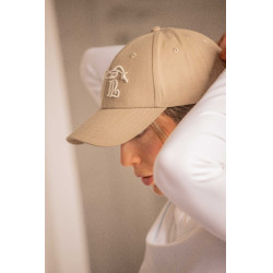 Casquette Naomi Pénélope Taupe / blanc Marron