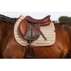 Tapis de selle Equithème Excellence Rose