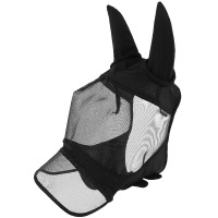 Masque anti-mouches anti-UV Equithème Soft avec nez