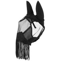 Masque anti-mouches anti-UV Equithème Franges Noir