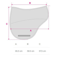 Tapis de selle Lami-Cell New endurance Bleu