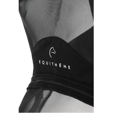 Masque anti-mouches anti-UV Equithème Zipper Noir Masque anti-mouches anti-UV Equithème Zipper Noir