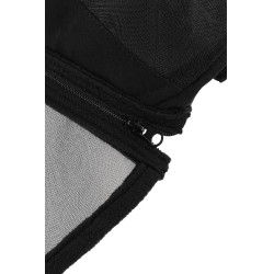 Masque anti-mouches anti-UV Equithème Zipper Noir Masque anti-mouches anti-UV Equithème Zipper Noir
