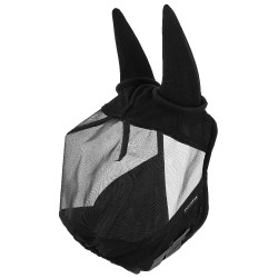 Masque anti-mouches/ anti-UV Equithème Doux Noir