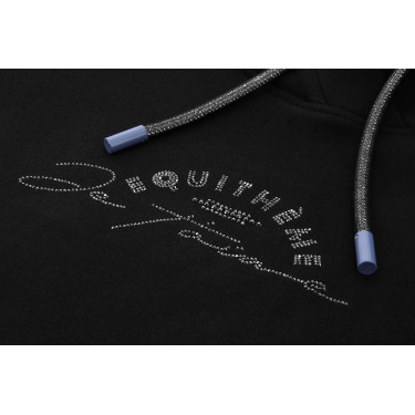 Sweat Je t'aime Equithème Selena enfant Noir