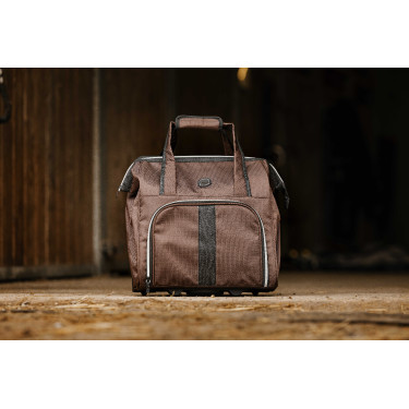 Sac de pansage à roulettes Equithème Marron