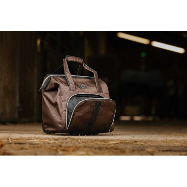 Sac de pansage à roulettes Equithème Marron