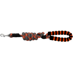 Laisse pour chien avec poignée Equithème Haspen Noir / poignée orange Laisse pour chien avec poignée Equithème Haspen Noir / poignée orange