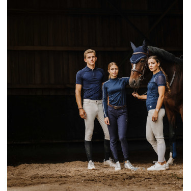 Polo Equithème Originals Agathe Marine Bleu marine