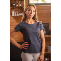 T-shirt Pénélope Iconic Strass Noir