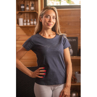 T-shirt Pénélope Iconic Strass Marine Bleu marine T-shirt Pénélope Iconic Strass Marine Bleu marine