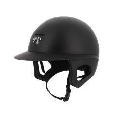 Casque Pénélope visière longue Noir mat