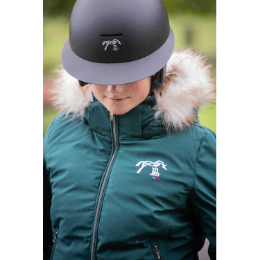 Casque Pénélope visière longue Noir mat