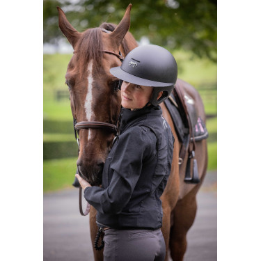 Casque Pénélope visière longue Noir mat