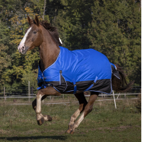 Couverture Equithème Tyrex Aisance 1200D Bleu roi Couverture Equithème Tyrex Aisance 1200D Bleu roi