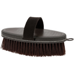Brosse douce Je t'aime Equithème Strass Brun Marron