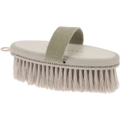 Brosse douce Je t'aime Equithème Strass Beige
