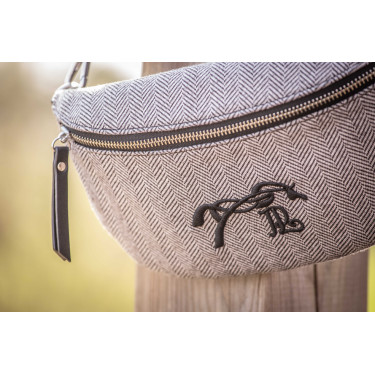 Sac banane Pénélope Chevron Noir