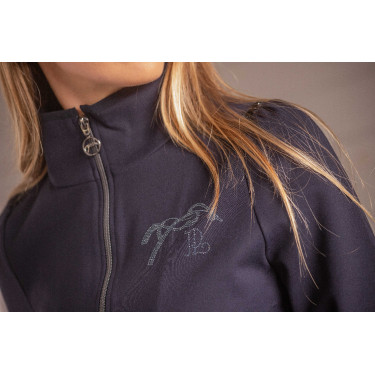 Veste Pénélope Tweeny strass Marine Bleu marine