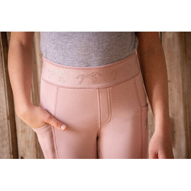 Pantalon Pull On Eden by Pénélope Delphe Rose poudré