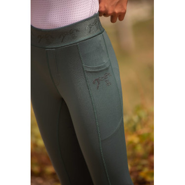 Pantalon Pull On Eden by Pénélope Delphe Vert foncé