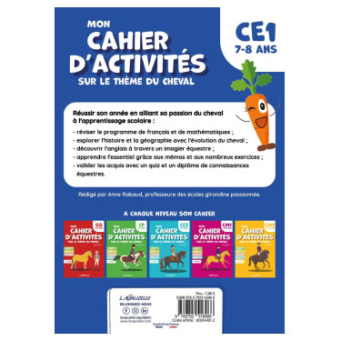 Mon Cahier d'Activités Niveau CE1 Lavauzelle