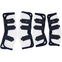 Guêtres anti-mouches Riding World par 4 Blanc