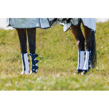 Guêtres anti-mouches Riding World par 4 Blanc