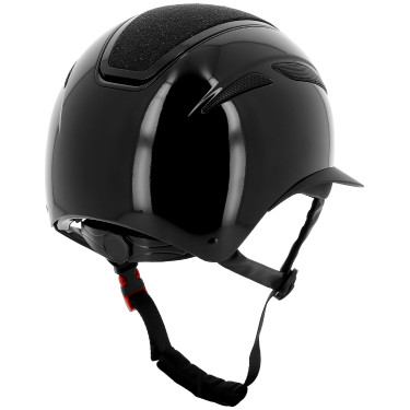 Casque Equithème Agris visière large Noir brillant céleste Casque Equithème Agris visière large Noir brillant céleste