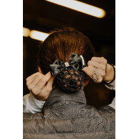 Barrette résille pour cheveux Equithème Perle