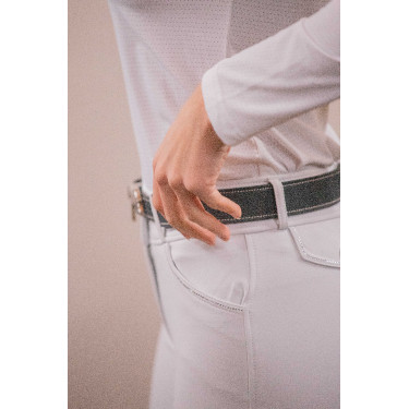 Polo de concours Pénélope Séville Mesh manches longues Blanc Polo de concours Pénélope Séville Mesh manches longues Blanc