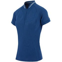 Polo Equithème Elodie Manches courtes Bleu Monaco
