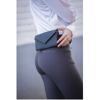 Pochette Pénélope Phone Pocket cuir perforé noir Pochette Pénélope Phone Pocket cuir perforé noir