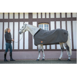 Couverture Wooltouch Paddock Sports Gris chiné