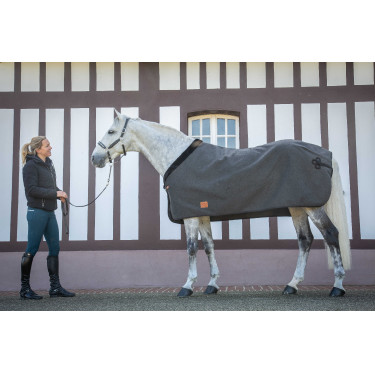 Couverture Wooltouch Paddock Sports Gris chiné