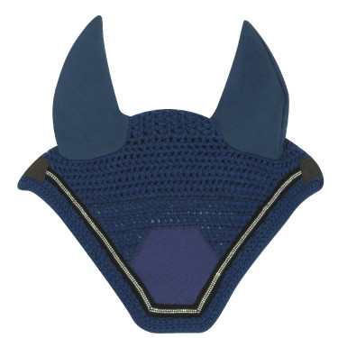 Bonnet chasse mouche Equithème Domino Bleu