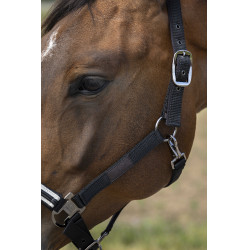 Licol Equithème Nylon Chevron Noir