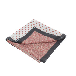 Foulard Pénélope Mya Ecru / rouille Blanc