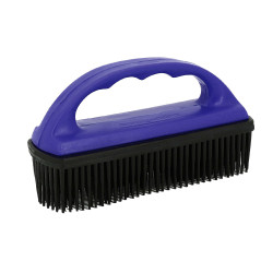 Brosse en caoutchouc Hippotonic pour tapis Bleu / noir