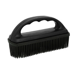 Brosse en caoutchouc Hippotonic pour tapis Noir