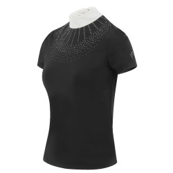 Polo Equithème London manches courtes Noir