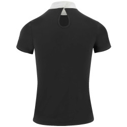 Polo Equithème London manches courtes Noir