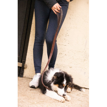 Laisse chien Pénélope Rubber Havane Marron