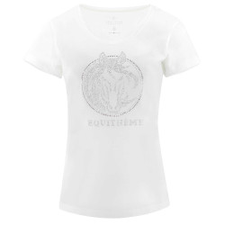 T-shirt Equithème Magali manches courtes Blanc
