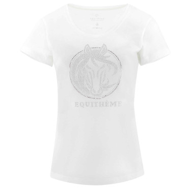 T-shirt Equithème Magali manches courtes Blanc