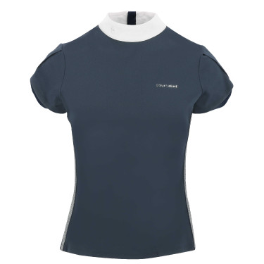 Polo Equithème Ocala manches courtes Bleu marine Polo Equithème Ocala manches courtes Bleu marine